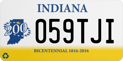 IN license plate 059TJI