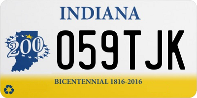 IN license plate 059TJK