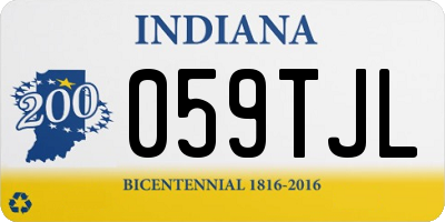 IN license plate 059TJL