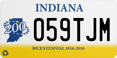 IN license plate 059TJM