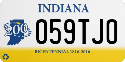 IN license plate 059TJO