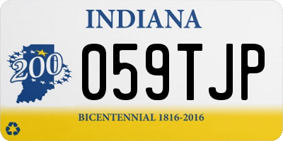 IN license plate 059TJP