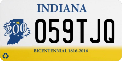 IN license plate 059TJQ