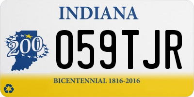 IN license plate 059TJR