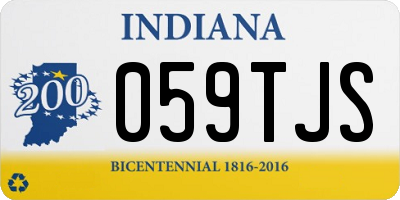 IN license plate 059TJS