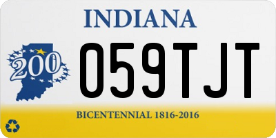 IN license plate 059TJT