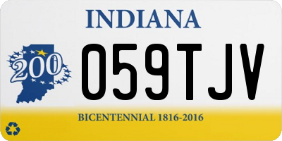 IN license plate 059TJV