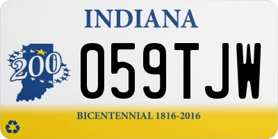 IN license plate 059TJW
