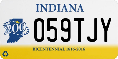 IN license plate 059TJY