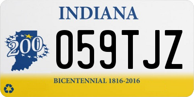IN license plate 059TJZ
