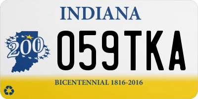 IN license plate 059TKA