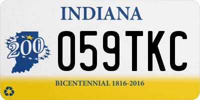 IN license plate 059TKC