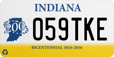 IN license plate 059TKE