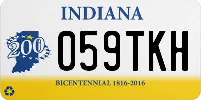 IN license plate 059TKH