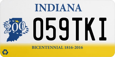 IN license plate 059TKI