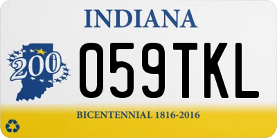 IN license plate 059TKL