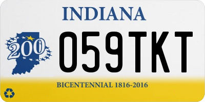 IN license plate 059TKT