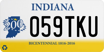 IN license plate 059TKU
