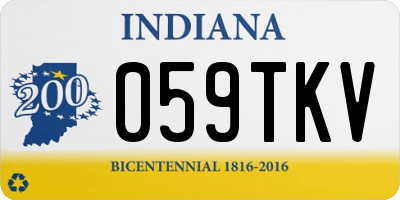 IN license plate 059TKV