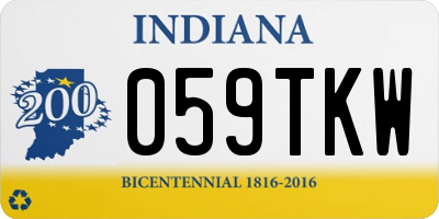IN license plate 059TKW