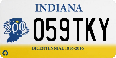 IN license plate 059TKY