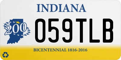 IN license plate 059TLB