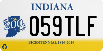 IN license plate 059TLF