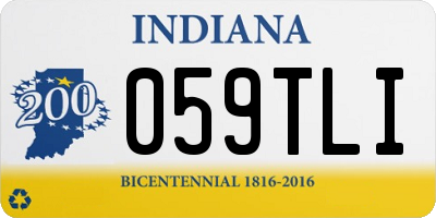 IN license plate 059TLI