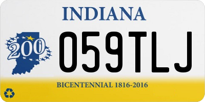 IN license plate 059TLJ