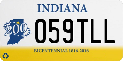 IN license plate 059TLL