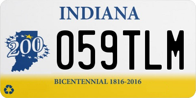 IN license plate 059TLM
