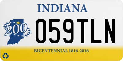 IN license plate 059TLN