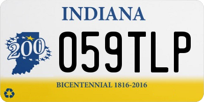 IN license plate 059TLP