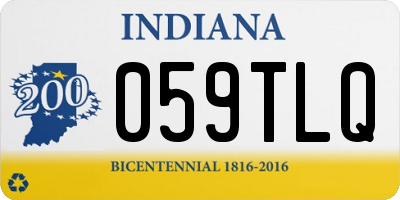IN license plate 059TLQ