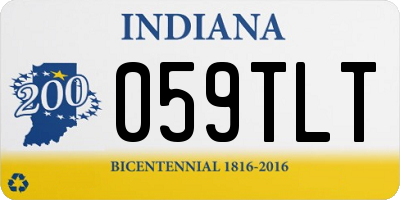 IN license plate 059TLT