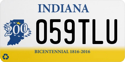IN license plate 059TLU