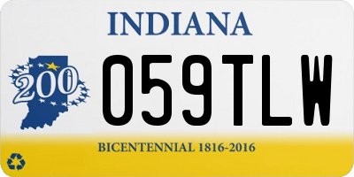IN license plate 059TLW