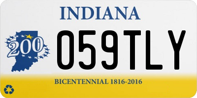 IN license plate 059TLY