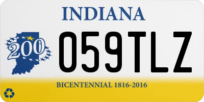 IN license plate 059TLZ