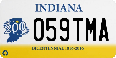 IN license plate 059TMA