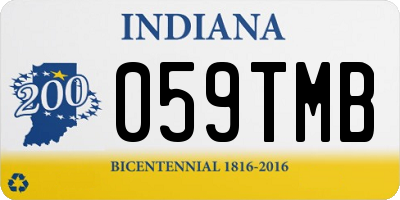 IN license plate 059TMB
