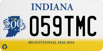 IN license plate 059TMC