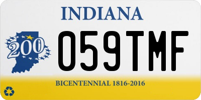 IN license plate 059TMF