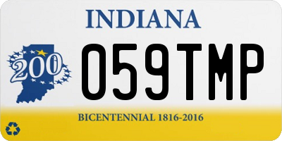 IN license plate 059TMP