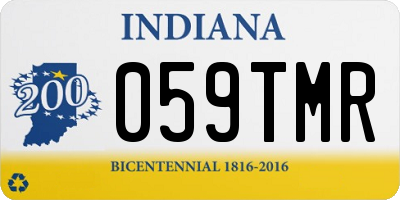 IN license plate 059TMR