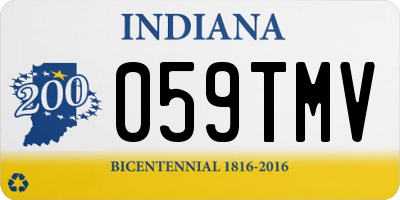 IN license plate 059TMV