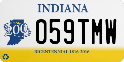 IN license plate 059TMW