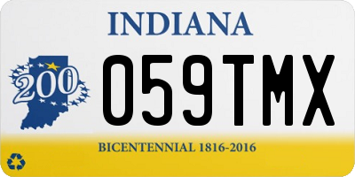 IN license plate 059TMX
