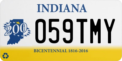 IN license plate 059TMY