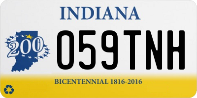 IN license plate 059TNH